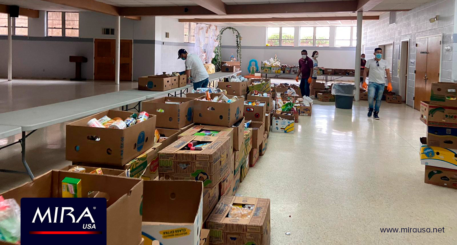 Food to 50 families in the city of Philadelphia and South Jersey
