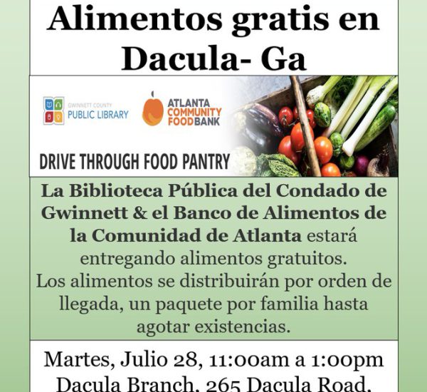 MIRA USA Informa: ¿Te encuentras en #Dacula#Georgia o en sus alrededores y necesitas alimentos?