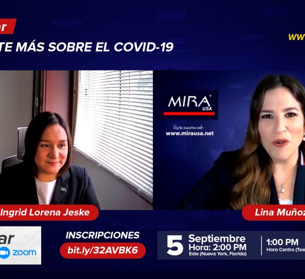 Invitación al webinar: Entérate más sobre el COVID-19, entrevista con la Dra Ingrid Lorena Jeske.