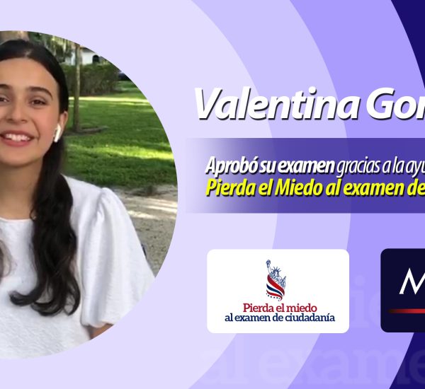 Valentina obtuvo su ciudadanía estadounidense, conoce su historia con MIRA USA