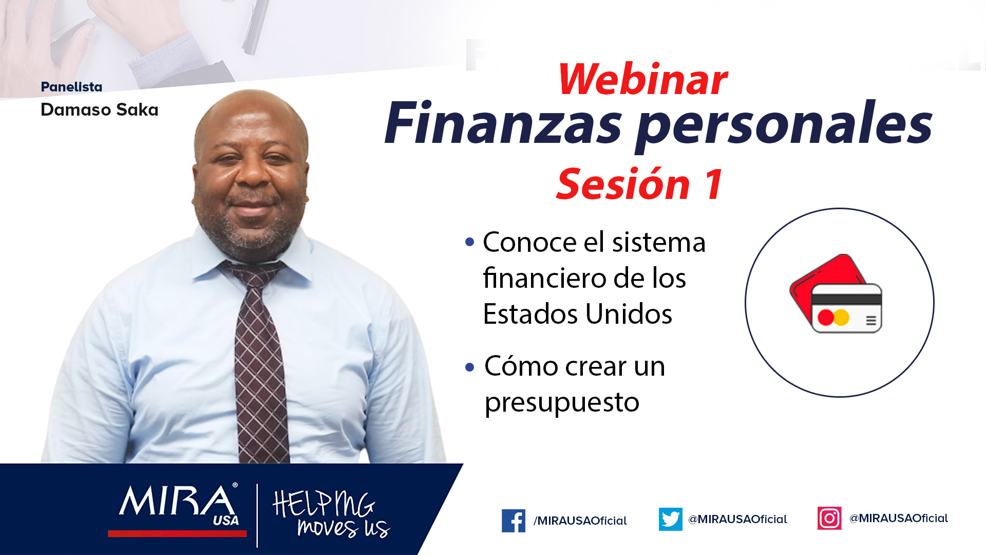 Webinar: Finanzas personales (Sesión 1) con Damaso Saka
