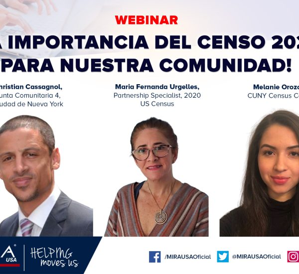 Webinar: ¡La importancia del Censo 2020 para nuestra comunidad!