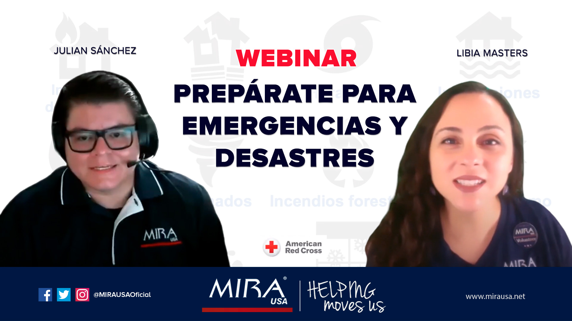 Webinar: Prepárate para emergencias y desastres con la Cruz Roja
