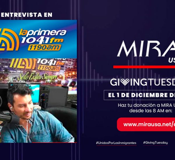 Entrevista a MIRA USA en Visión Latina, emisora La Primera WPSP #PalmBeach #GivingTuesday2020